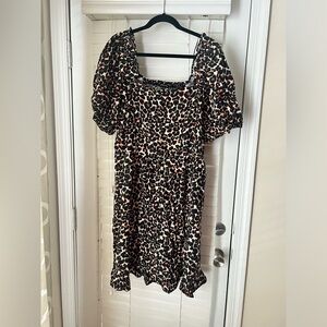 Who What Wear leopard dress, 1X